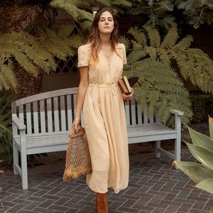 Christy Dawn Dawn Dress Oxblood Calico XS (Lined)